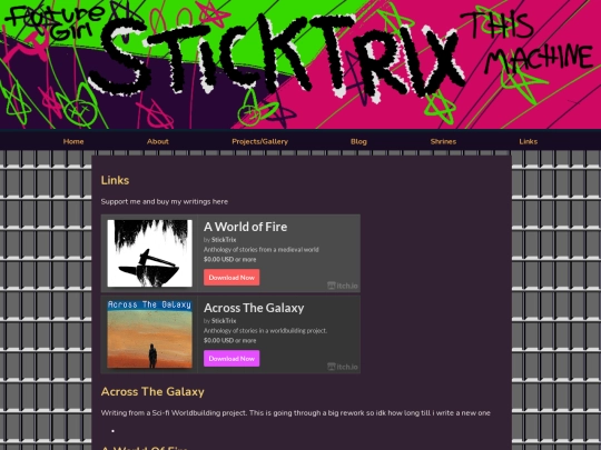 projects/writing screenshot