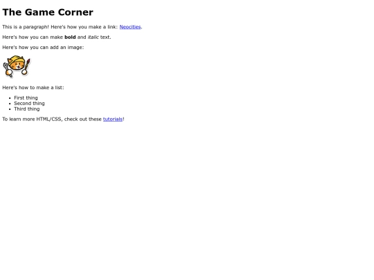 index screenshot