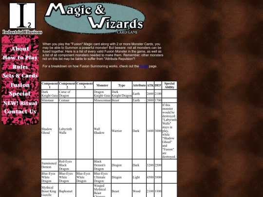 fusionmonsterlist screenshot