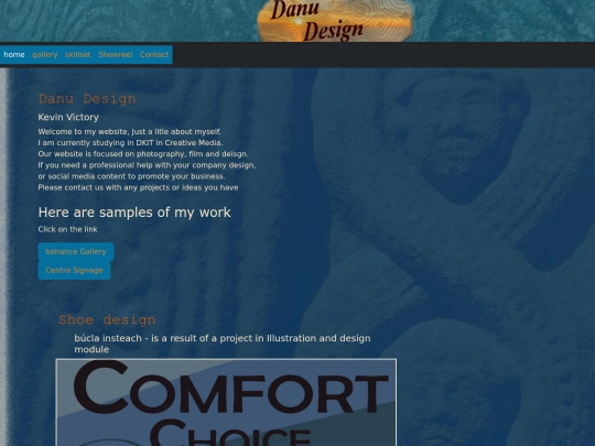 Portfolio Website Design CA3/website screenshot