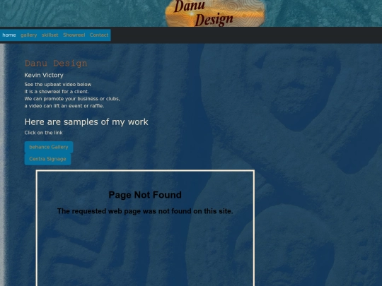 Portfolio Website Design CA3/website/showreel screenshot