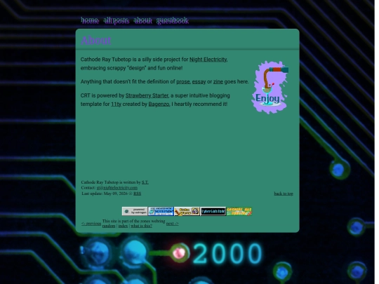 info/about screenshot