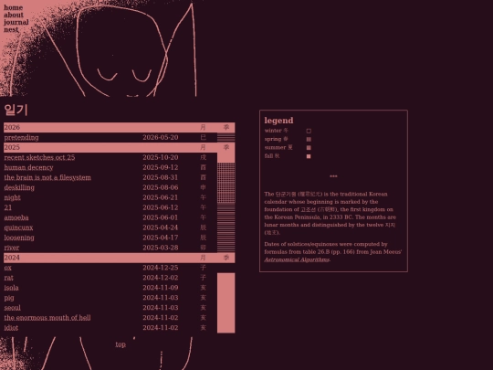 site/journal screenshot