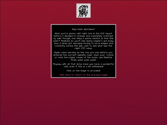 radstyns-oldweb-warning screenshot