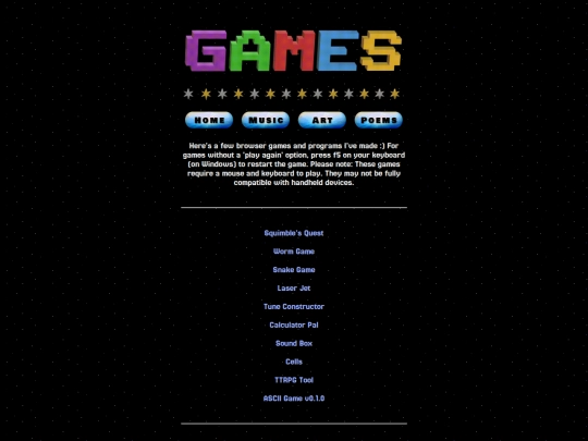 games screenshot