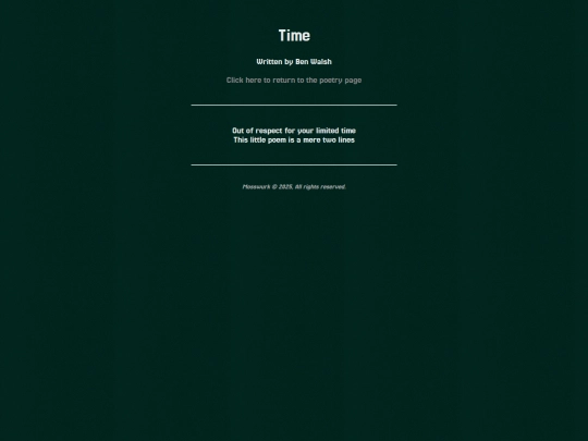 poems/time screenshot