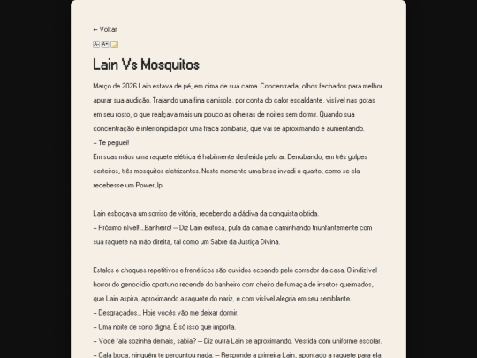 contos/LainVsMosquitos screenshot