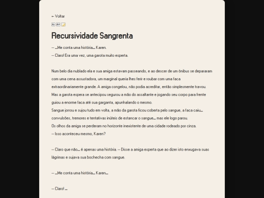 contos/recursividadeSangrenta screenshot