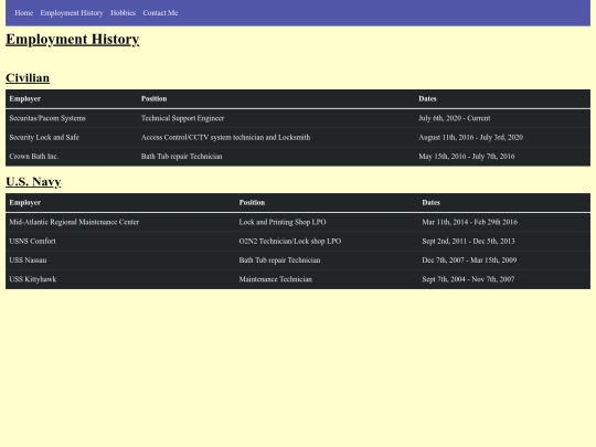 view/empl_hist screenshot