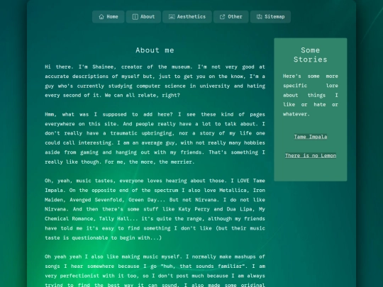 aboutme screenshot