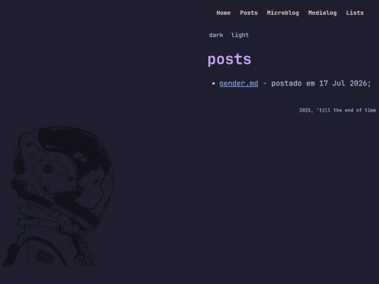 portuguese/cozyblog/posts screenshot