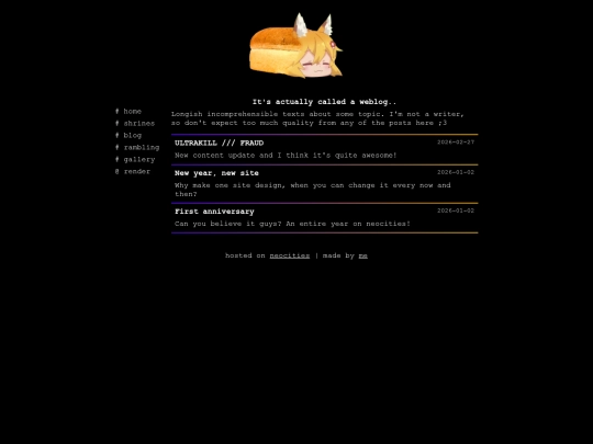 blog screenshot