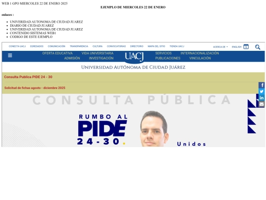 miercoles 22 screenshot