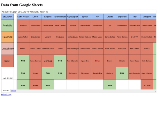 googlesheets screenshot