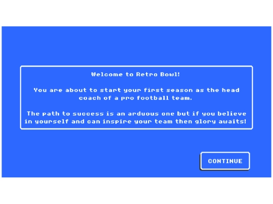 homework/retrobowl screenshot