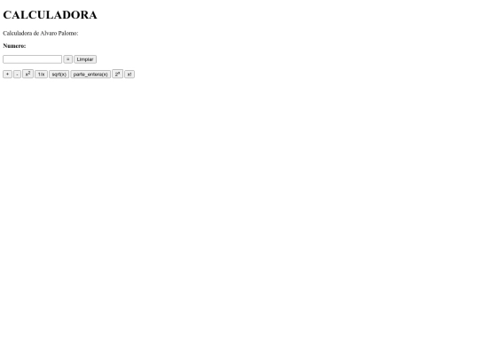 calculadora screenshot