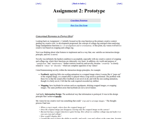 assignment 2 screenshot