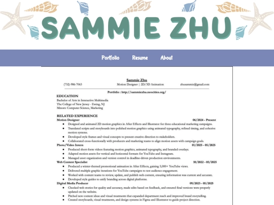 resume screenshot