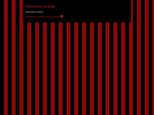 Blog screenshot