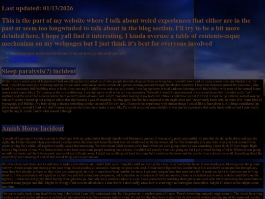 weirdExperiences screenshot