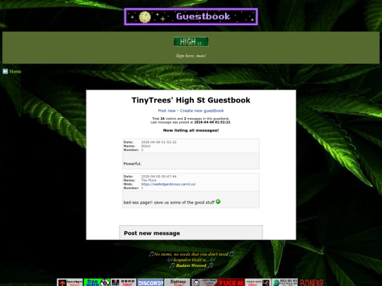 guestbook screenshot
