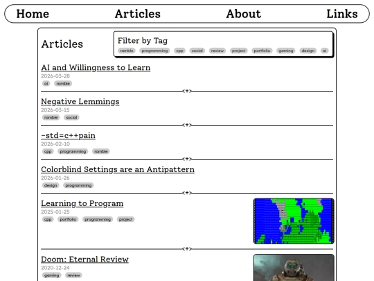 articles screenshot