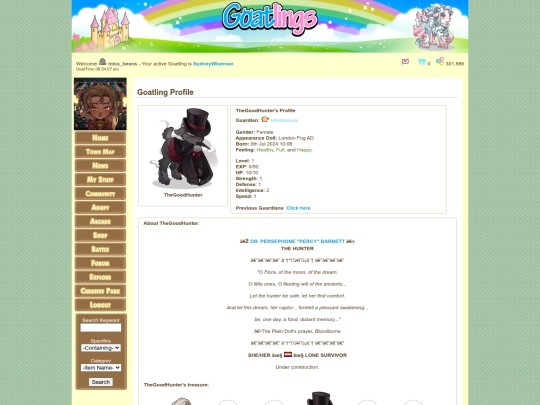goatpages/thegoodhunter screenshot