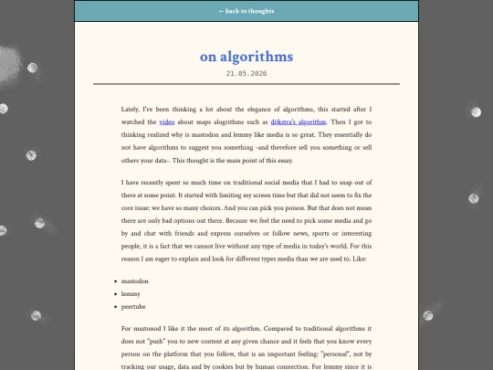 algorithms screenshot