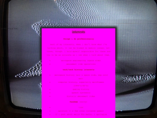 interests screenshot