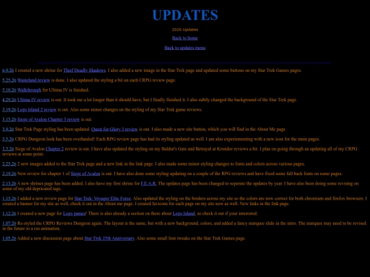 Updates2026 screenshot
