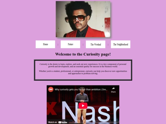 html assignment 5/theweeknd screenshot