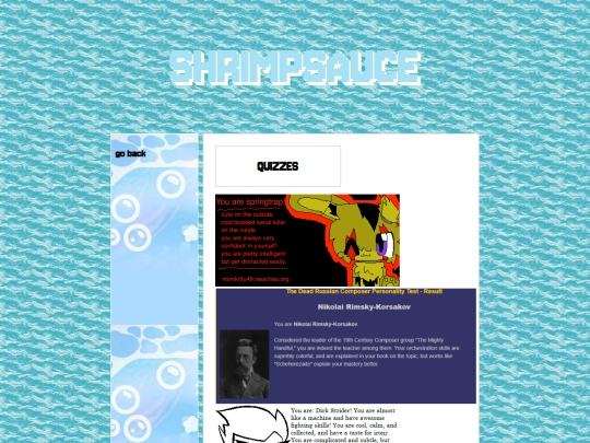 quizzes screenshot