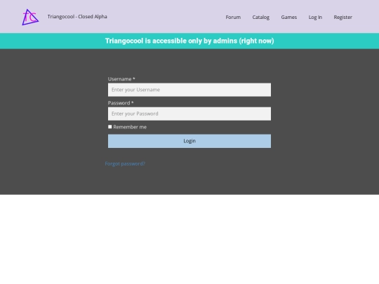 Triangocool---Log-In screenshot