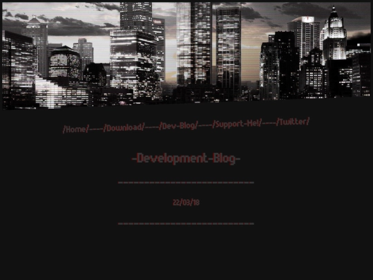 Blog screenshot