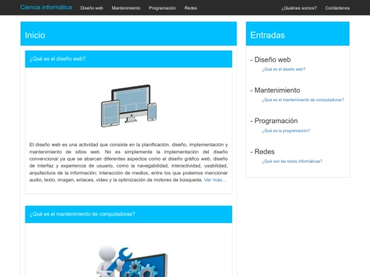 Blog screenshot