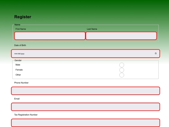 src/register screenshot