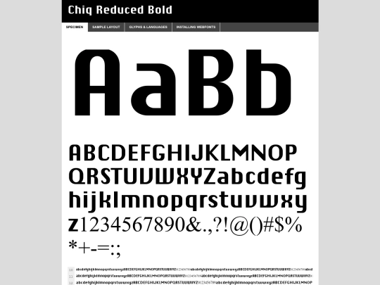 ChiqReducedBold/chiq_reduced_bold-demo screenshot