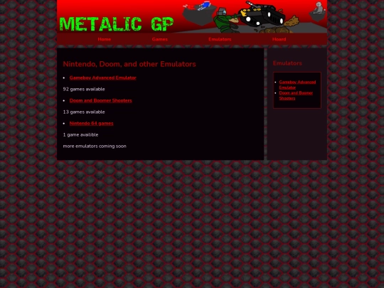 Emulators screenshot