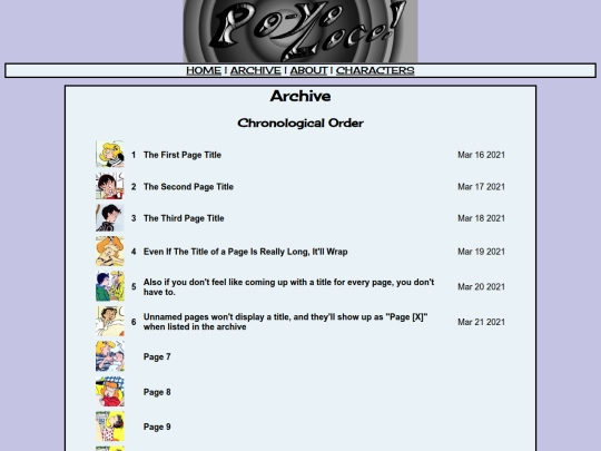 archive screenshot