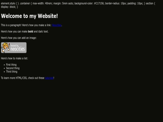 index screenshot