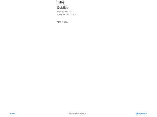 css/template screenshot