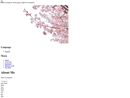 about-me screenshot