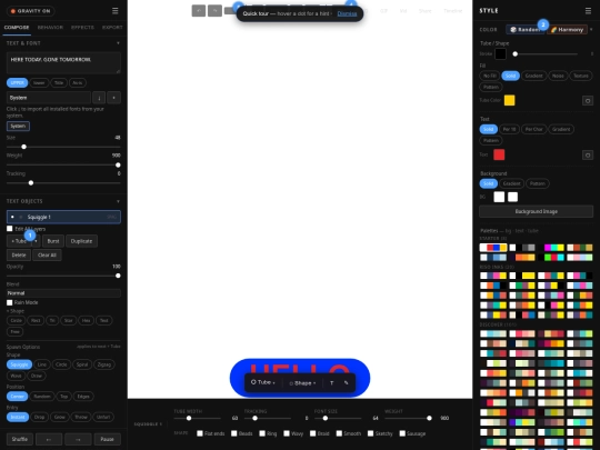 type-lab screenshot