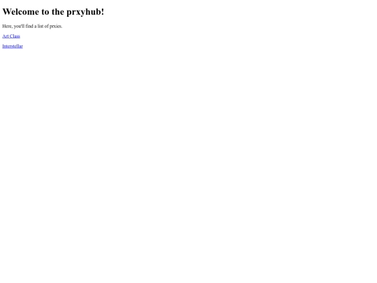 prxies/prxyhub screenshot