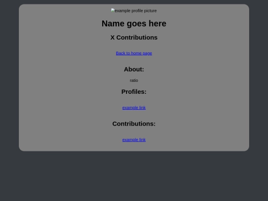 DotDodge/creatorPageTemplate screenshot