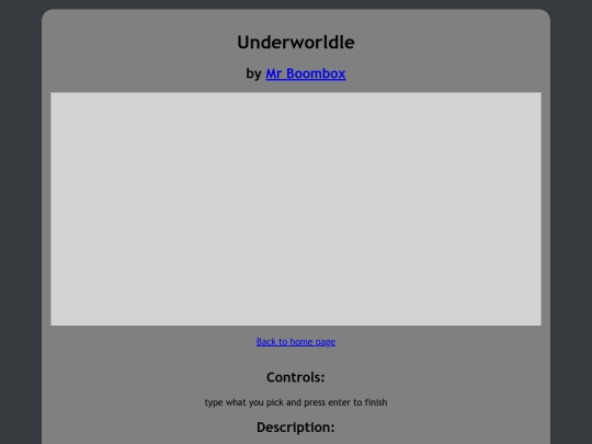UnderWorldle screenshot