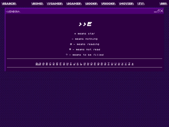 logging/books/e screenshot
