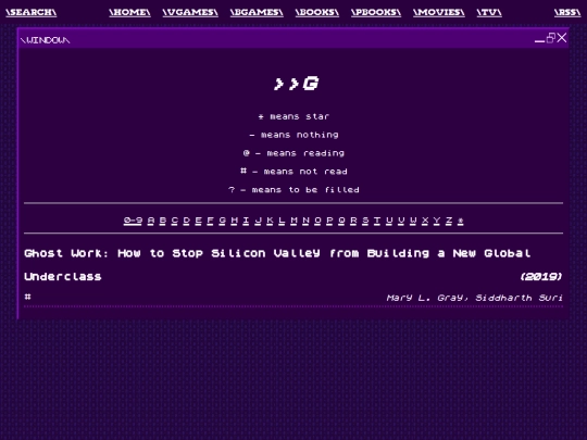 logging/books/g screenshot