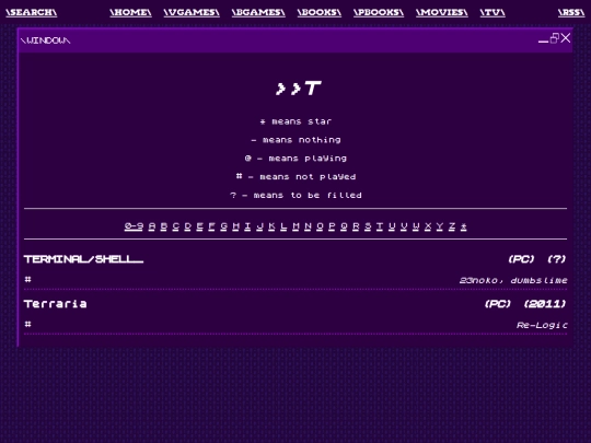 logging/vgames/t screenshot