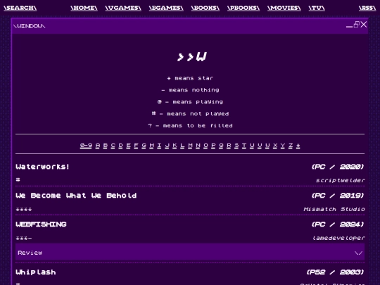 logging/vgames/w screenshot